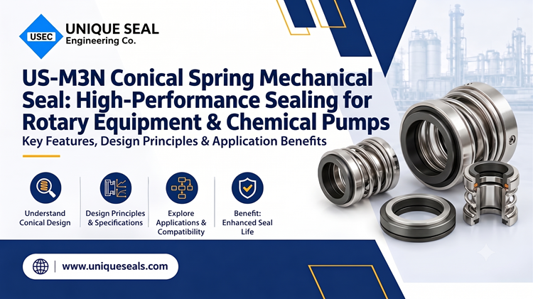 US-M3N Conical Spring Mechanical Seal High Performance Sealing for Rotary Equipment & Chemical Pumps